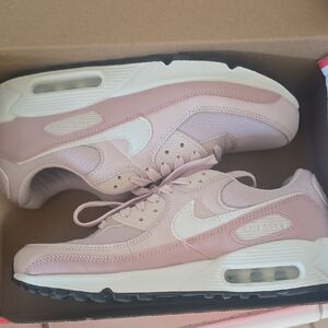 Nike Women's Air Max Pink and White Sneakers